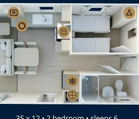 Beauview Brand New For 2023 Wi-fi And Smart Tv Kompleks wypoczynkowy